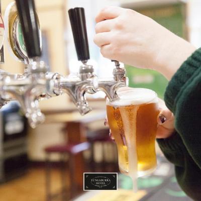 Yungaburra Hotel bar tending